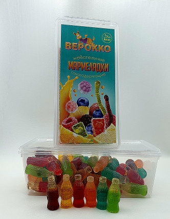 №2 Жевательный мармелад Бутылочки МИКС, 250г      в Киришах