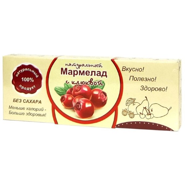 №2 Мармелад натуральный "Клюква" 140г в Киришах