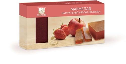 №2 Мармелад пластовый 210г Яблоко-Клубника в Киришах