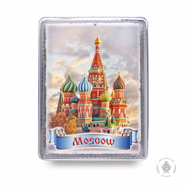 №3 Пряник 600г MOSCOW с фотопечатью (в подарочной пластиковой упаковке)  в Киришах