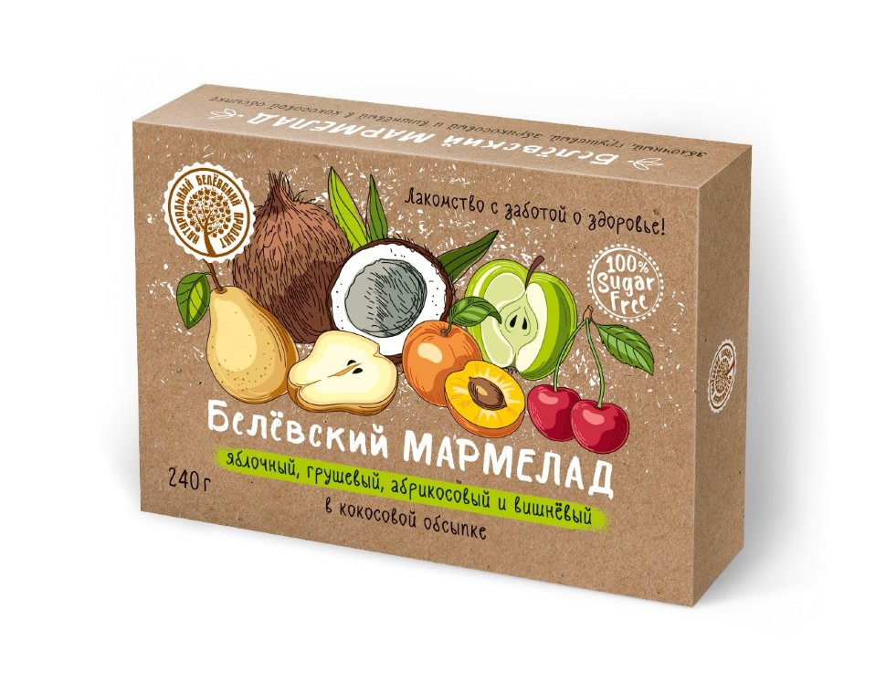 Мармелад белевский на фруктозе 240г  в Киришах