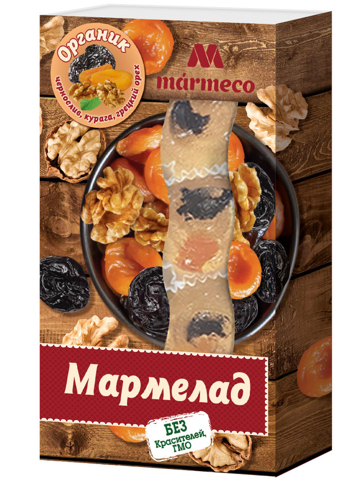  Мармелад "Органик"  Курага, Чернослив, грецкий орех, 180г  в Киришах