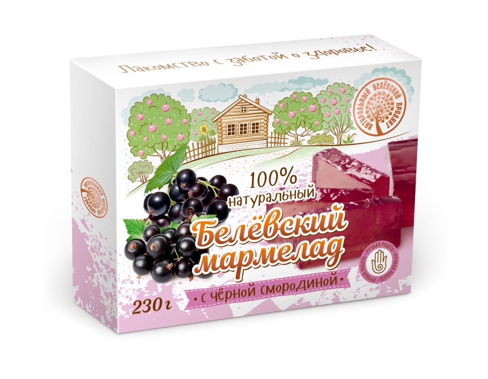  Мармелад белевский "Черная смородина" 230г в Киришах